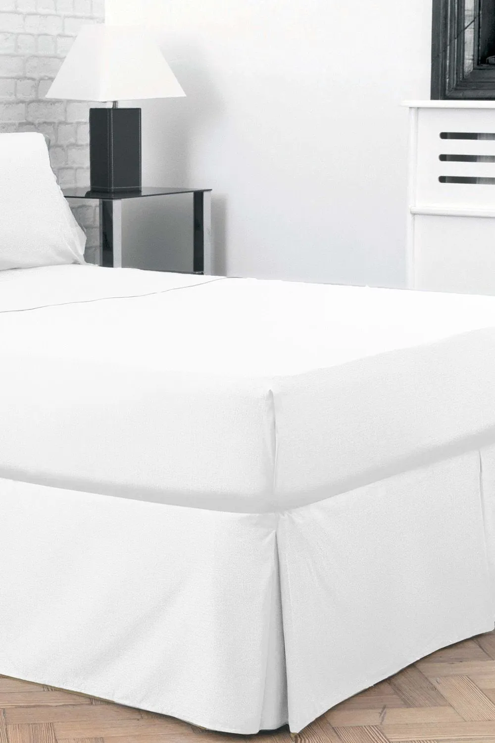 Belledorm Egyptian Cotton 200 Thread Count Platform Valance in White 2