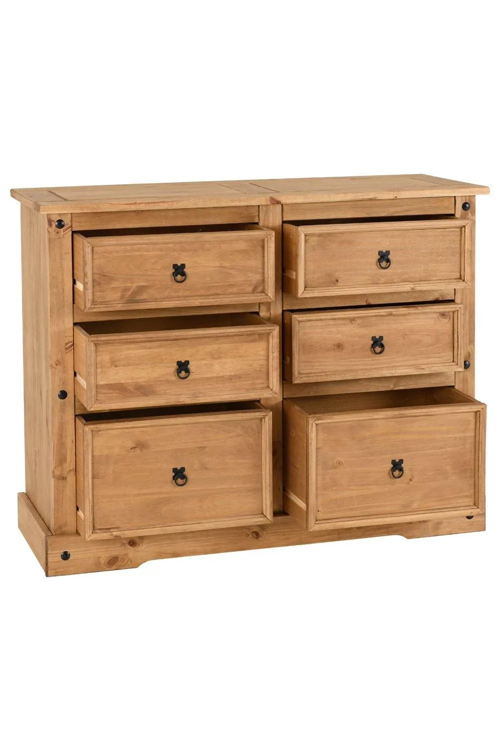 Seconique Corona 6 Drawer Chest in Natural 3