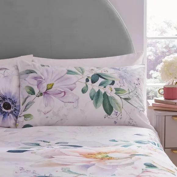 Tansy Floral 100% Cotton Sateen Duvet Cover & Pillowcase Set 3