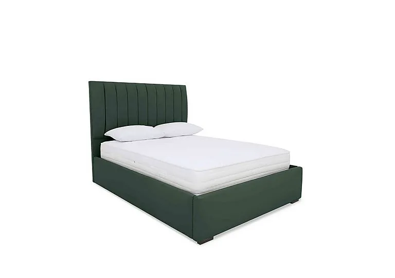 Dickens Ottoman Bed Frame - King Size - Plush Emerald