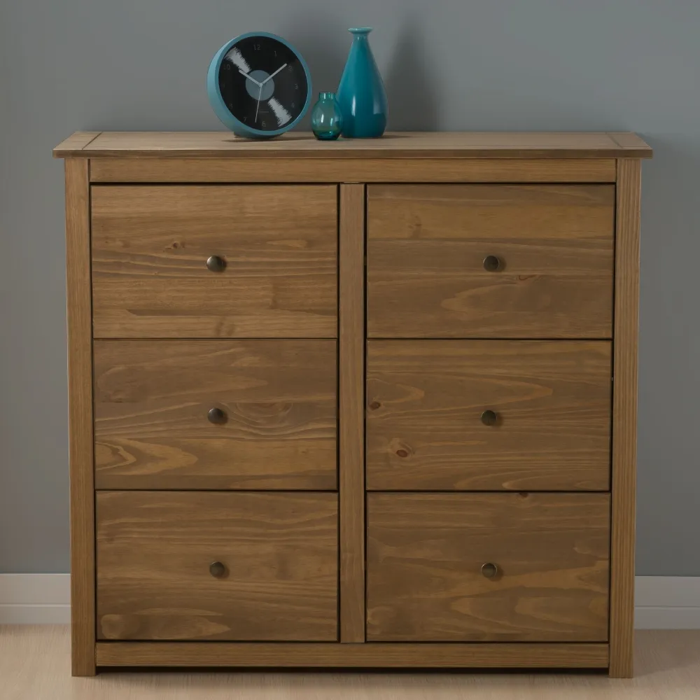 Santiago Pine 6 Drawer Chest