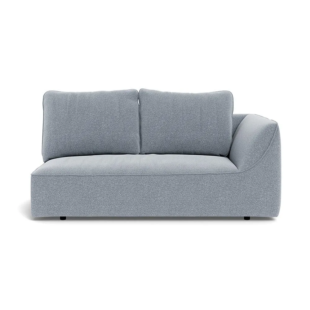 Heal's Morven Right Hand Facing 2 Seater Unit Boucle Steel 1