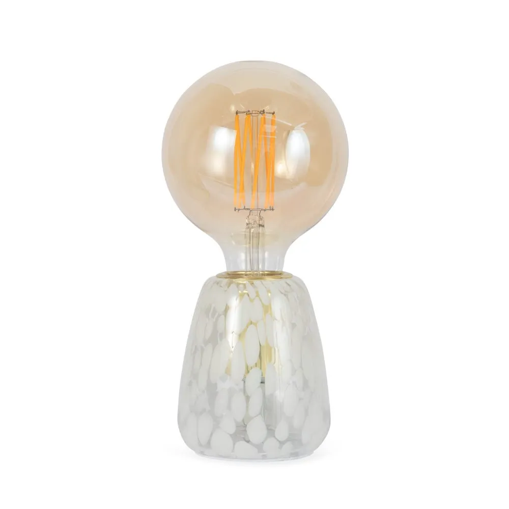 Heal's Confetti Glass Table Lamp White 2