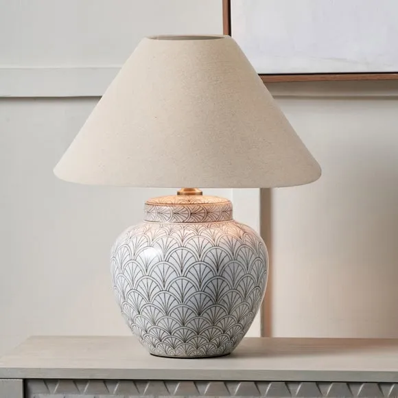 Pacific Lifestyle Barbier Art Deco Harley Table Lamp