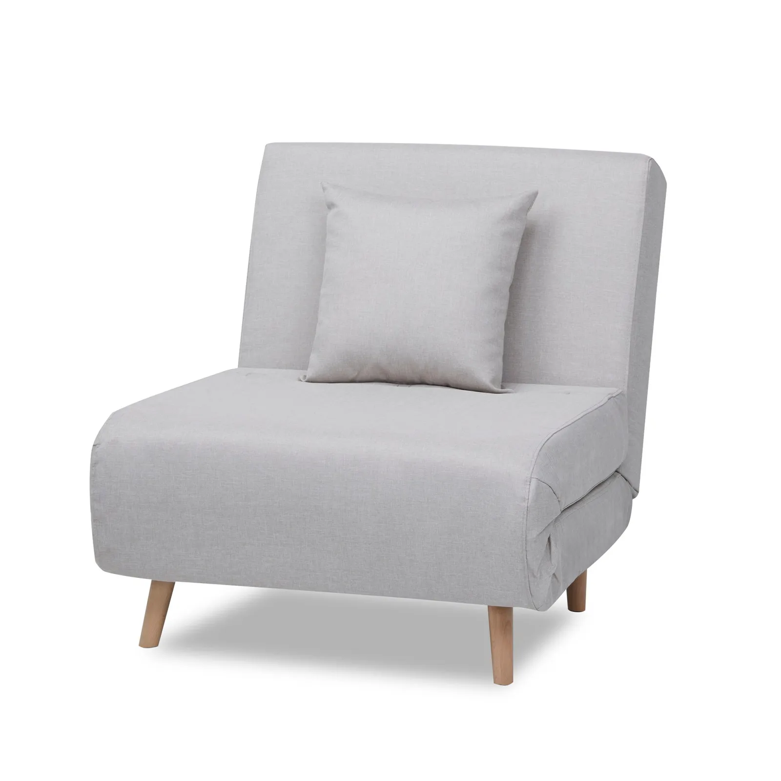 Macy Fabric Sand Chair Bed Grey