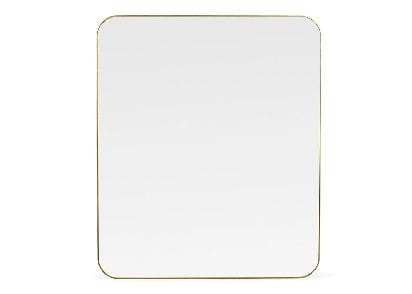 Heal's Fine Edge Mirror Rectangle Curved Gold 130x110cm 1