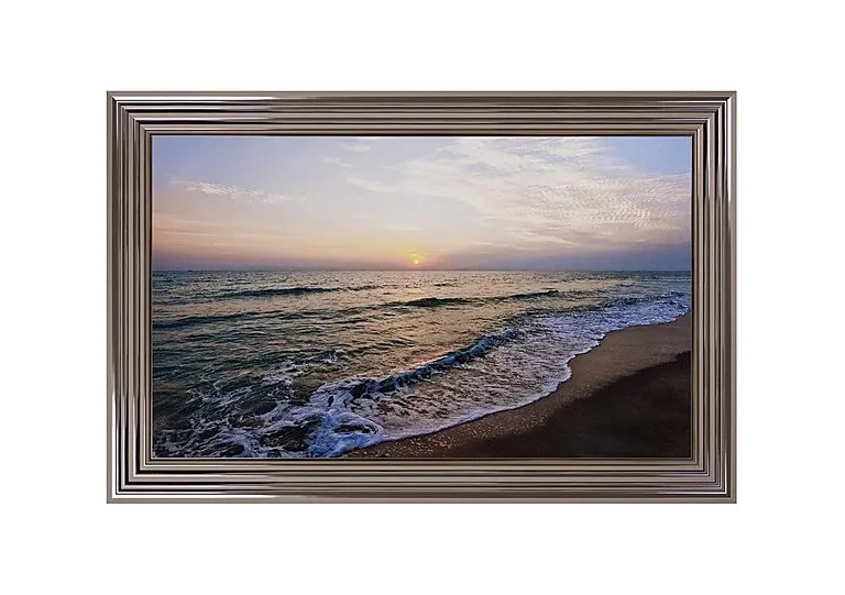 Shoreline Beach Framed Square Wall Art