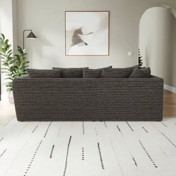 Blake Horizontal Jumbo Cord Corner Chaise Sofa 3