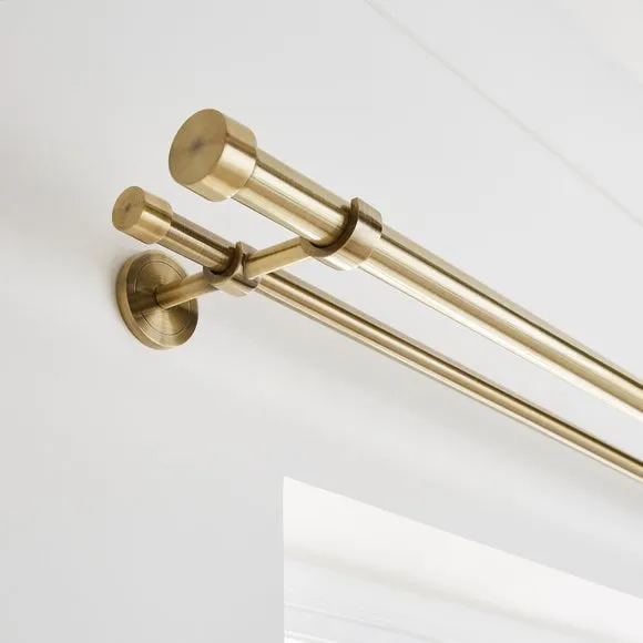 Trinity Double Layer Extendable Metal Curtain Pole