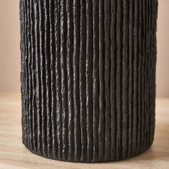 Pacific Lifestyle Ananya Paper Mache and Metal Textured Dome Table Lamp 4