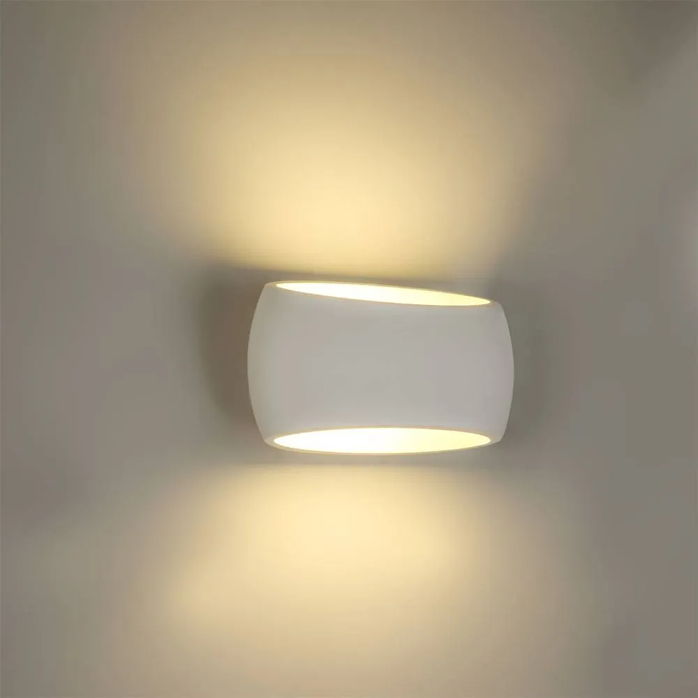 First Choice Lighting Sophia - White Plaster E27 Wall Light 2