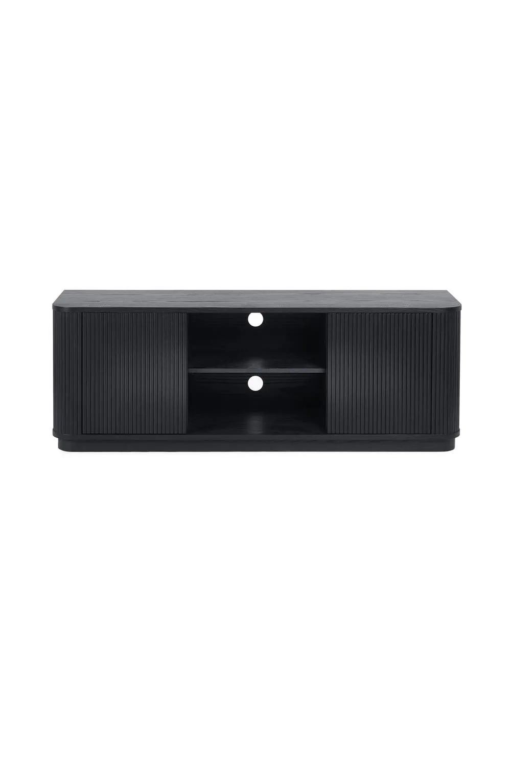 Julian Bowen Louis Fluted TV Unit in Black 4