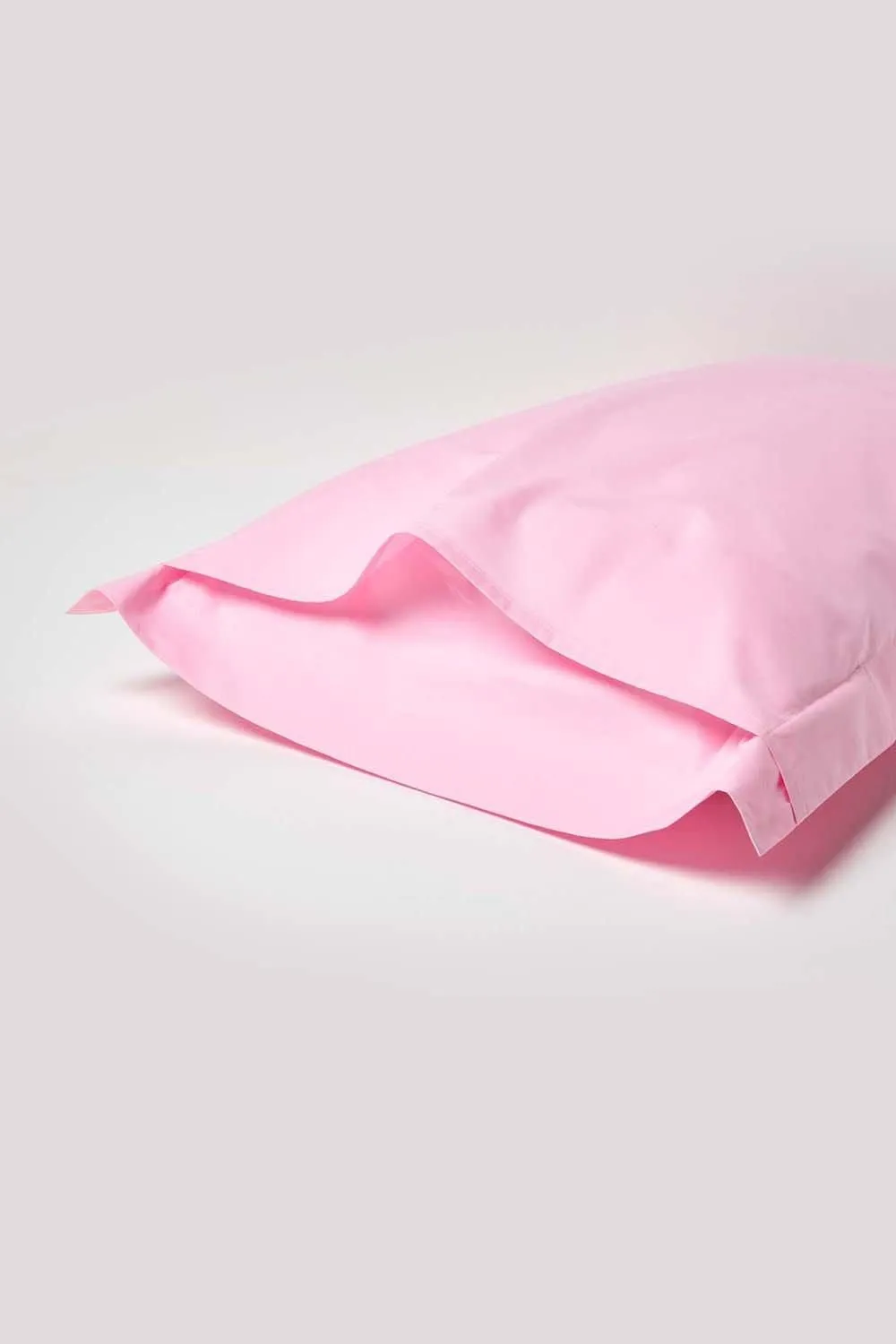 Homescapes Egyptian Cotton Oxford Pillowcase 200 TC, Standard Size in Pink 3