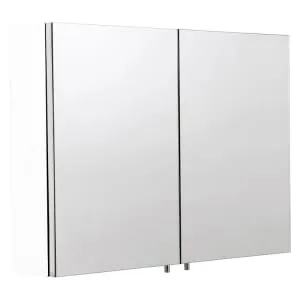 Croydex Dawley Large Double Door White Bathroom Cabinet - 670 x 800mm