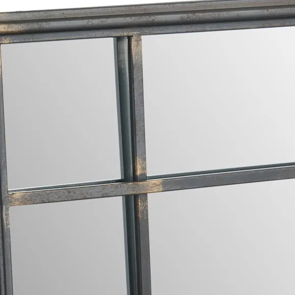 Antique Bronze Metal Square Wall Mirror 4