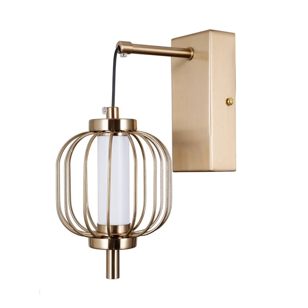 Netlighting Pedro Round Wall Lamp Gold 3000K Warm White