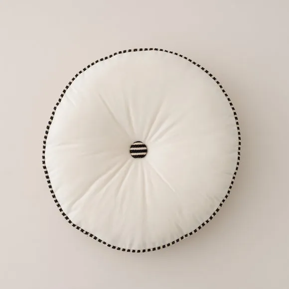 Chenille Stripe Round Cushion 3