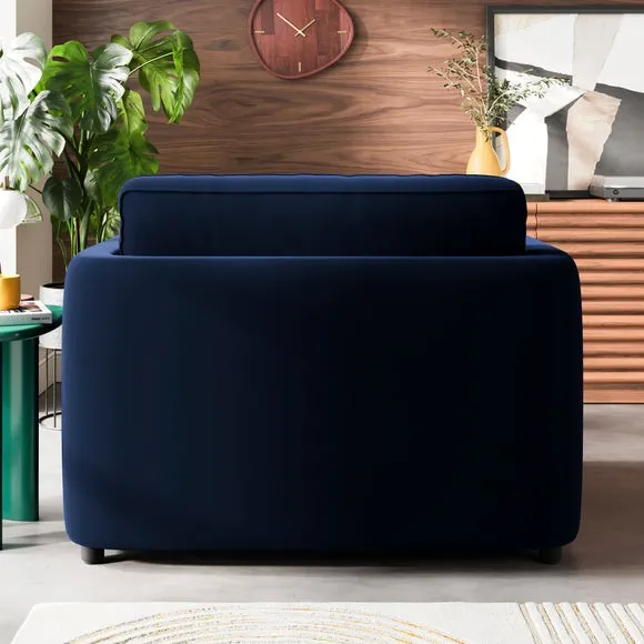 Zoe II Velvet Snuggle Chair 2