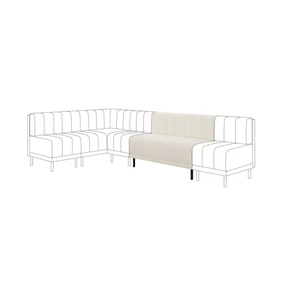 Amali Long Dining Bench, Boucle