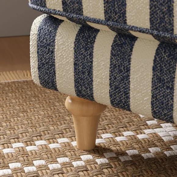 Beatrice II Striped Boucle Snuggle Chair 4