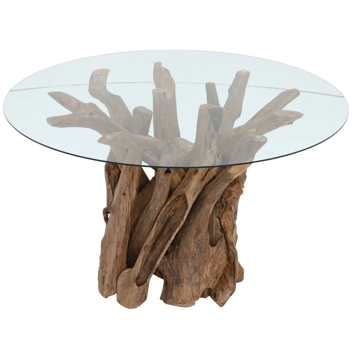 Whinfell Round Dining Table 130Cm, Round, Brown Glass | Barker & Stonehouse 6