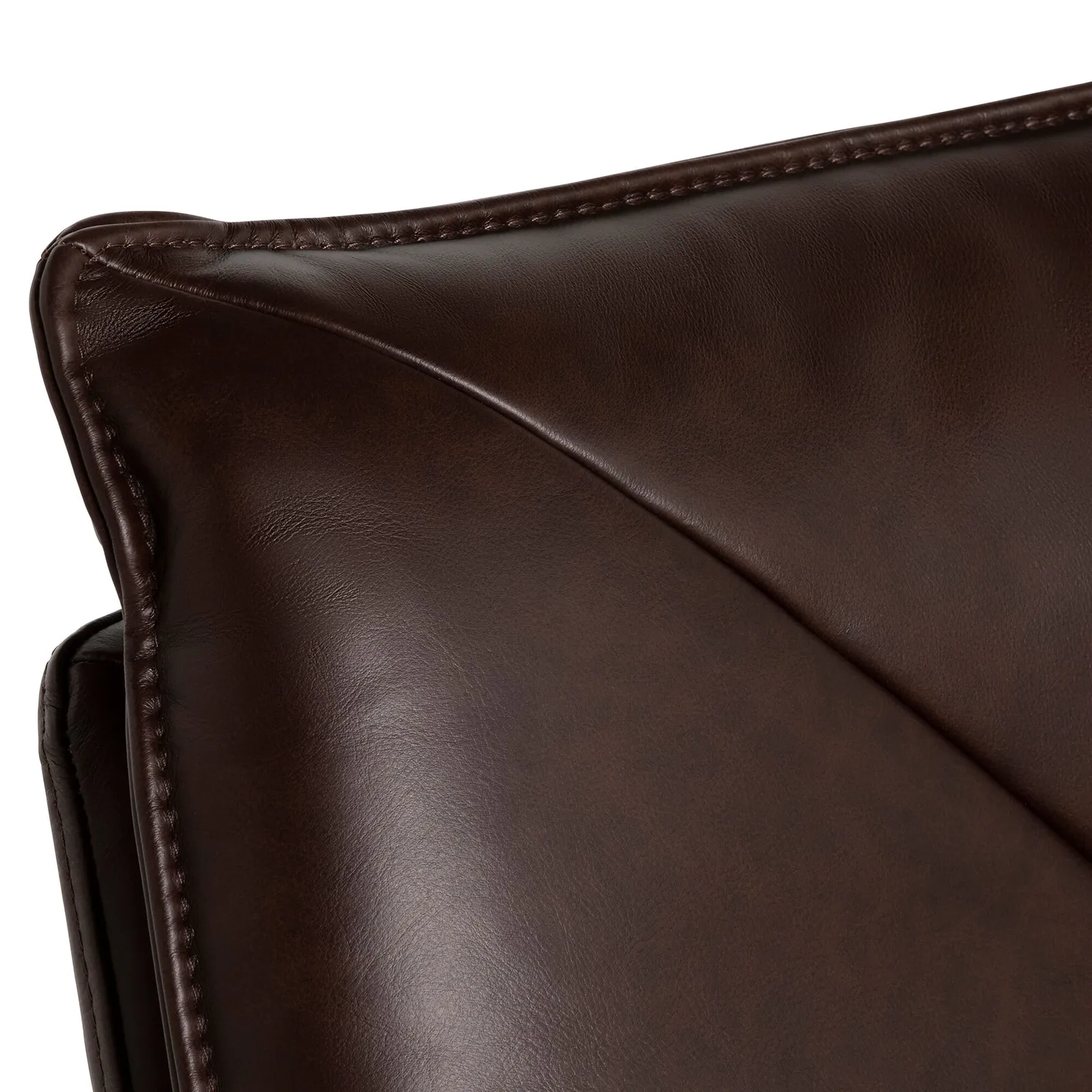 Cormac Swivel Armchair, Brown Leather | Barker & Stonehouse 6