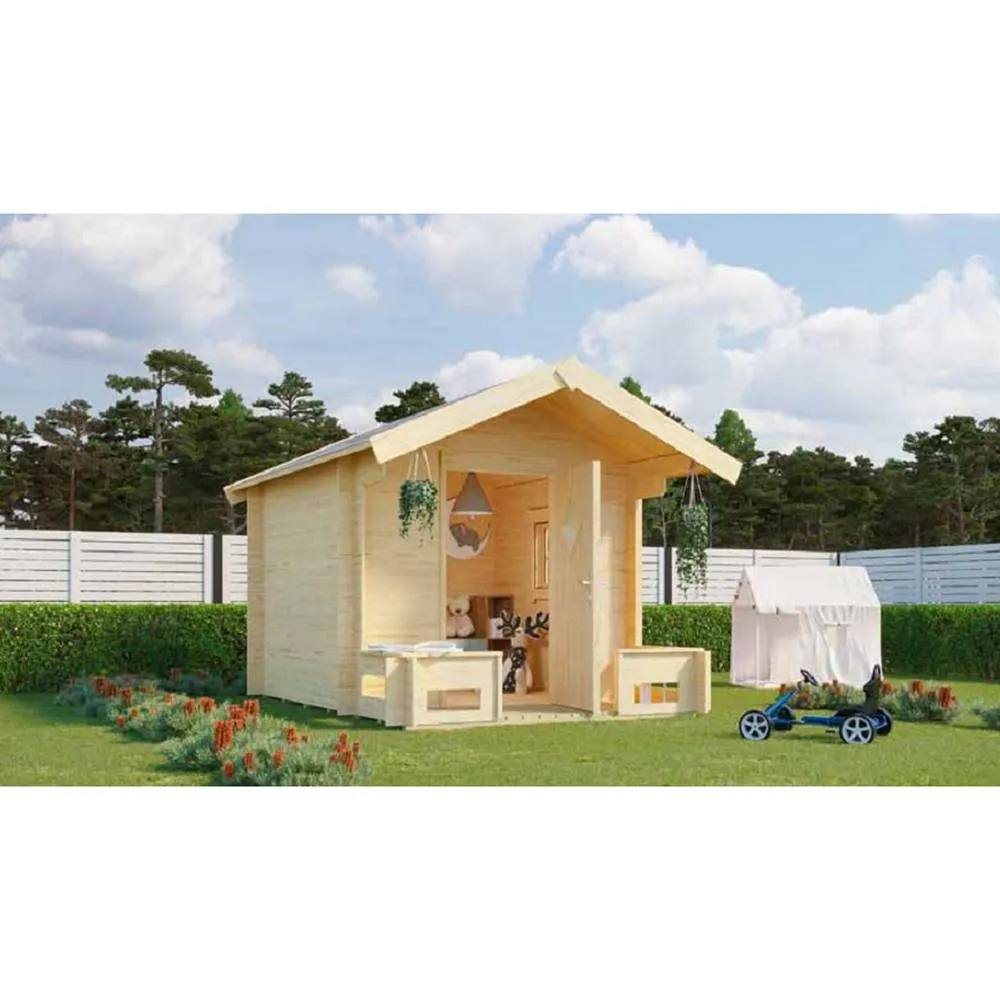 Lasita Maja Ltd Pinocchio-Log Cabin, Garden Room, Home Office - L219.4xW270xH188.1 cm in Brown