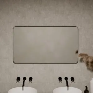 Sensio Leo Black Rectangular Bathroom Mirror - 1000 x 600mm 2