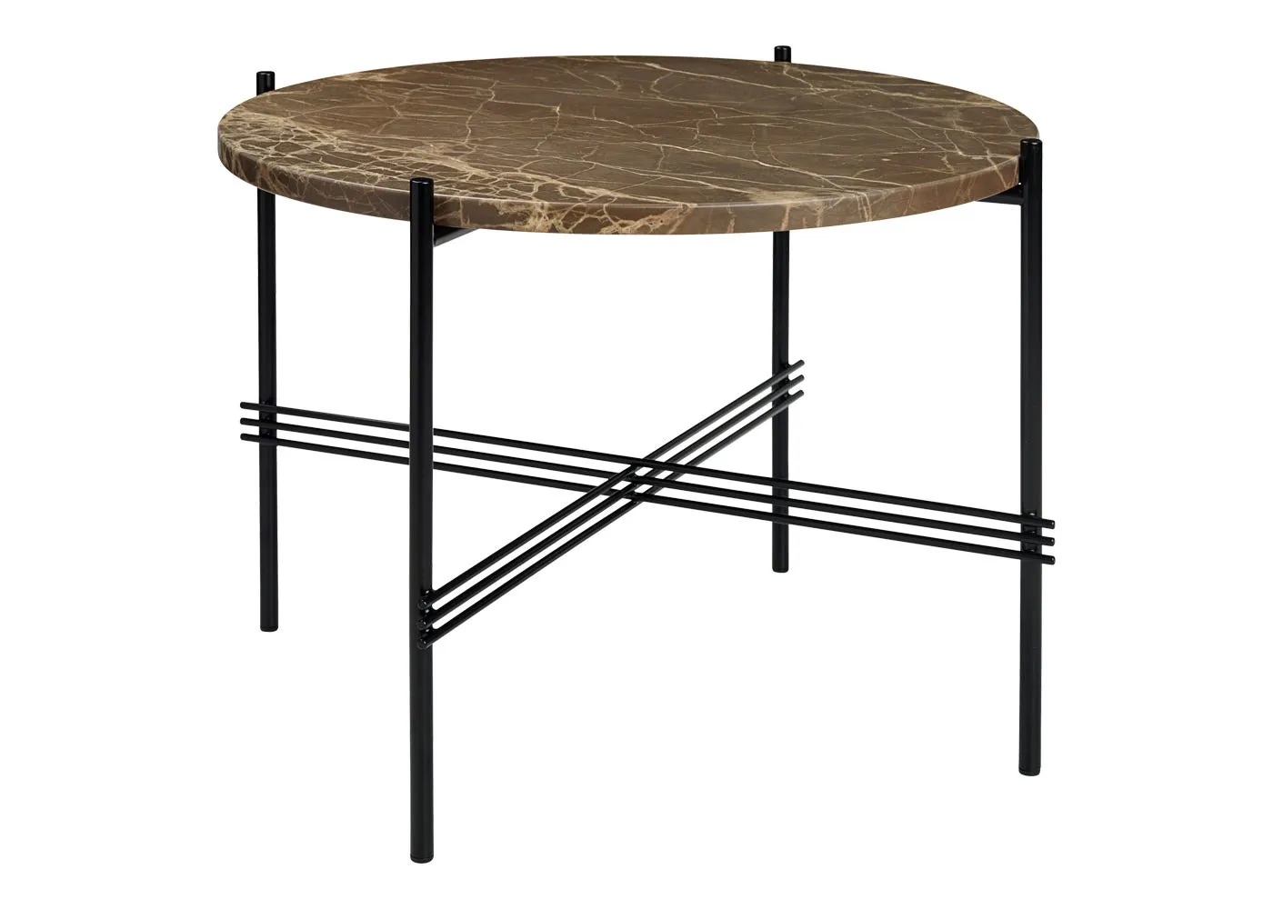 Gubi TS Coffee Table Medium in Brown Emperador Marble 1