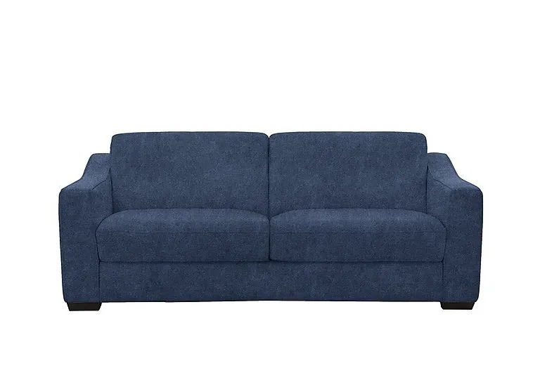 Optimus Space Saving Fabric Sofa Bed with Memory Foam Mattress - Blue