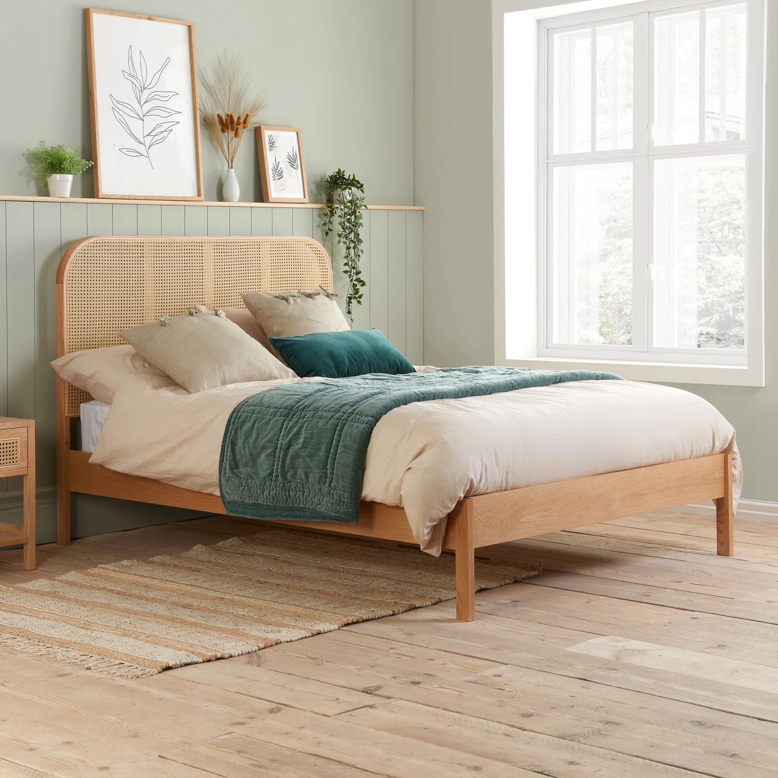 Birlea Rattan Bed Frame Margot Bedstead in Brown 1