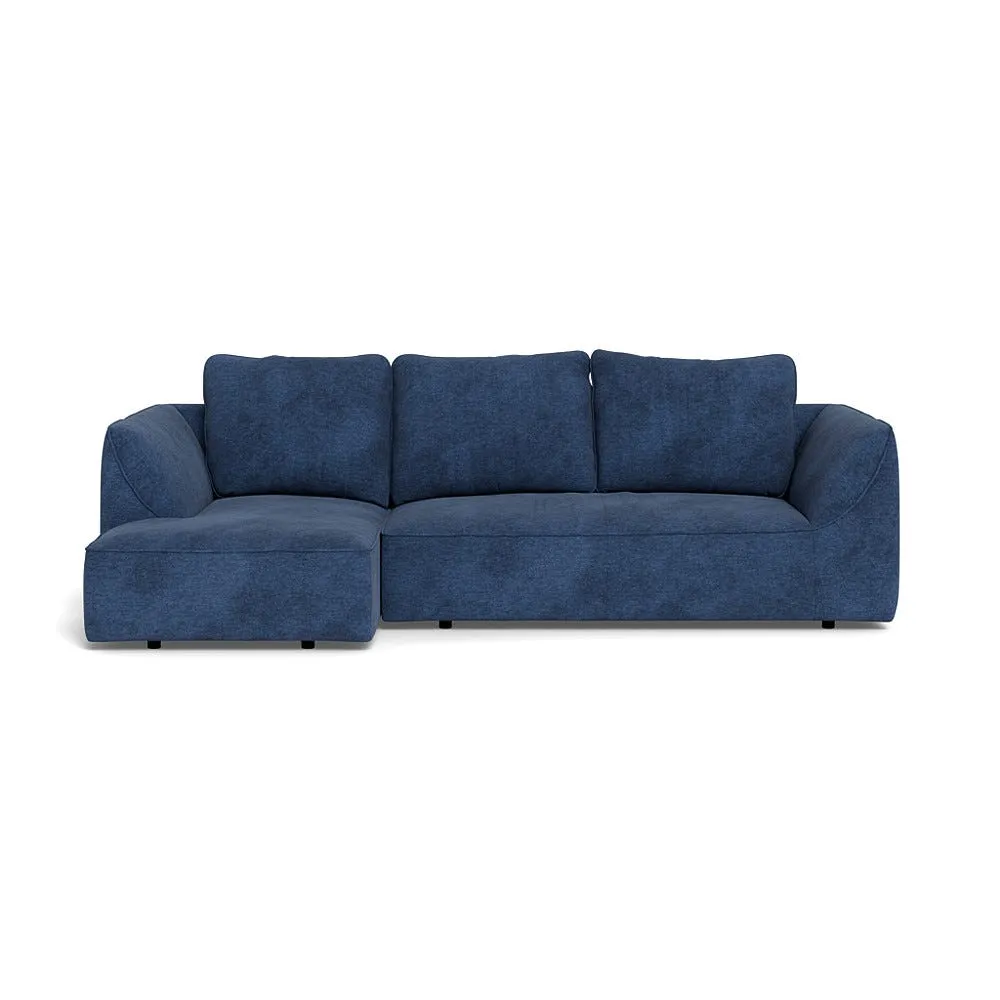 Heal's Morven Left Hand Facing Corner Chaise Sofa Broad Weave Lagoon 1