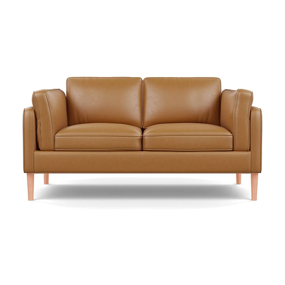 Heal's Sonno 2 Str Sofa Daino Leather Parchment Natural Feet 1