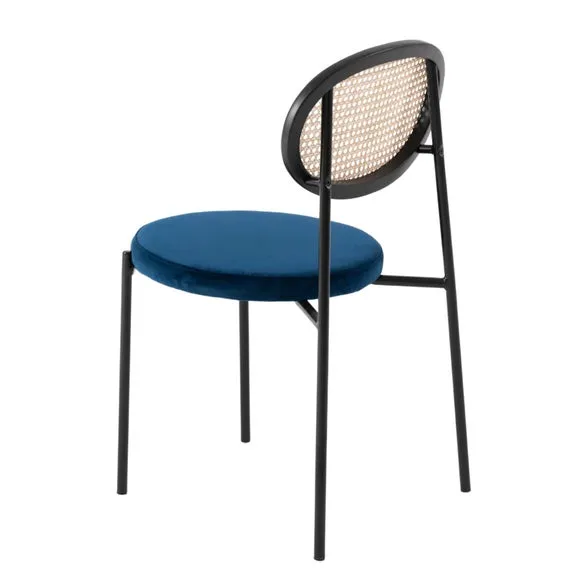 Fusion Living Paris Velvet Dining Chair 5