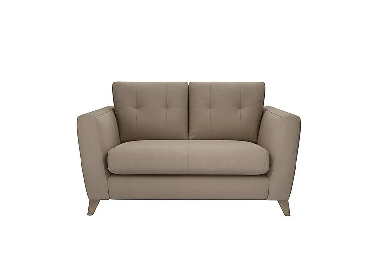 Hermione 2 Seater Fabric Sofa - Brandy Butter