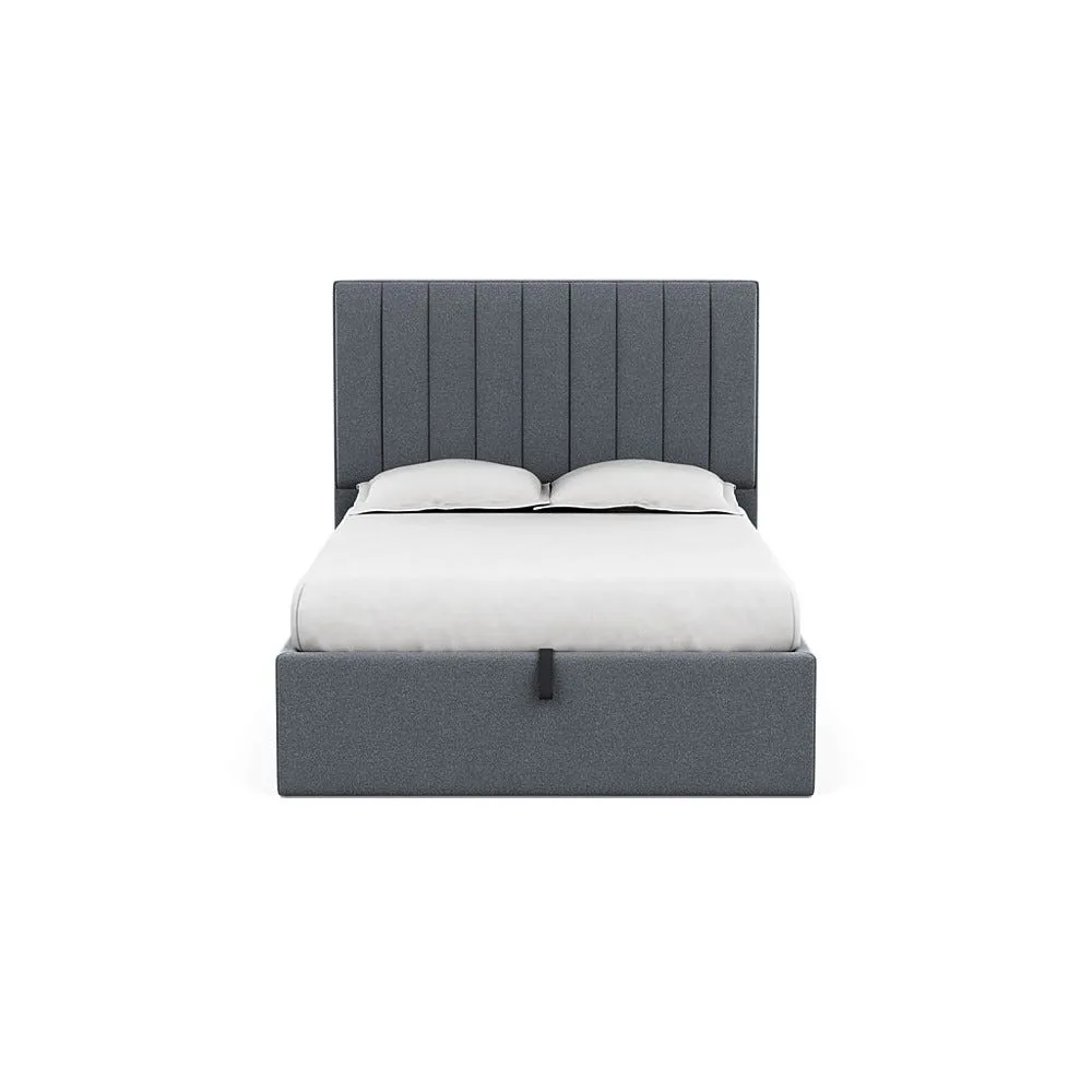 Heal's Retta Headboard Double Chunky Boucle Steel