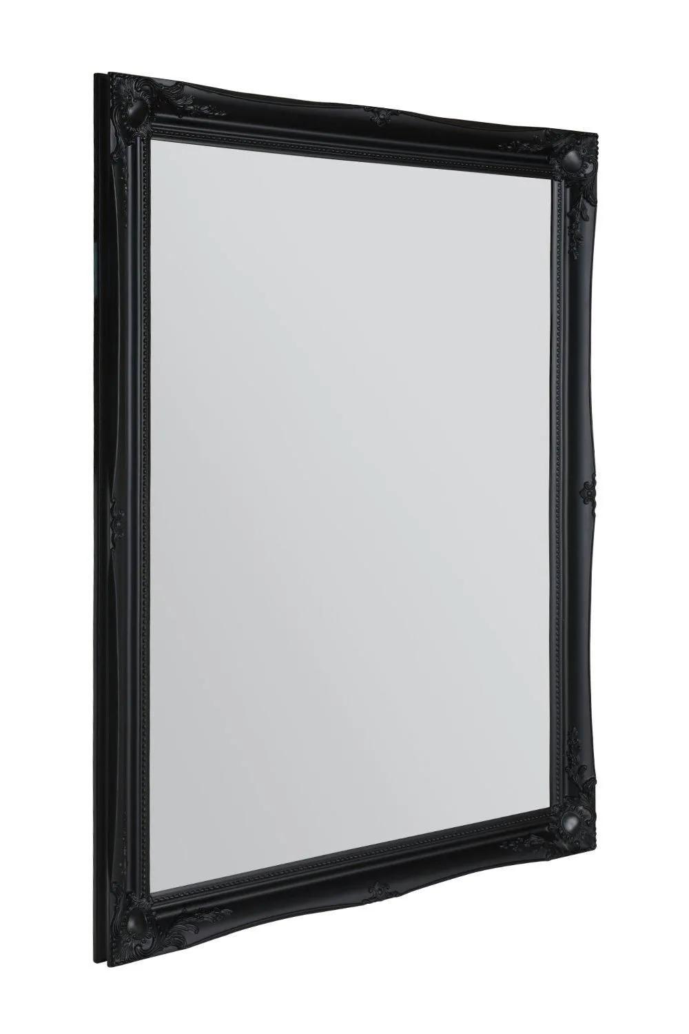 MirrorOutlet 'Hamilton' Black Antique Design Wall Mirror 117cm x 91cm 2