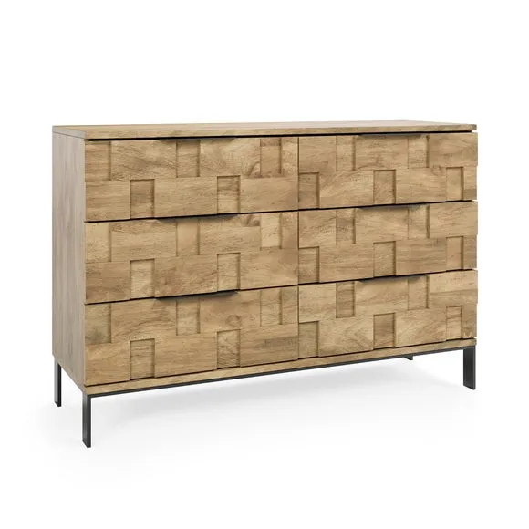 Watson 6 Drawer Chest, Wood Effect 6
