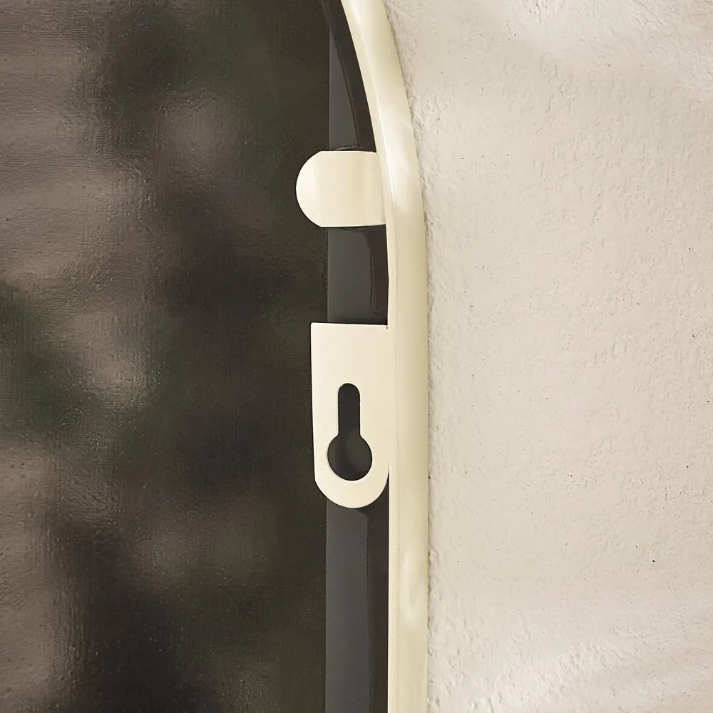FurnitureboxUK Somerset Cream Medium Arched Window 90x40cm Garden Mirror 4