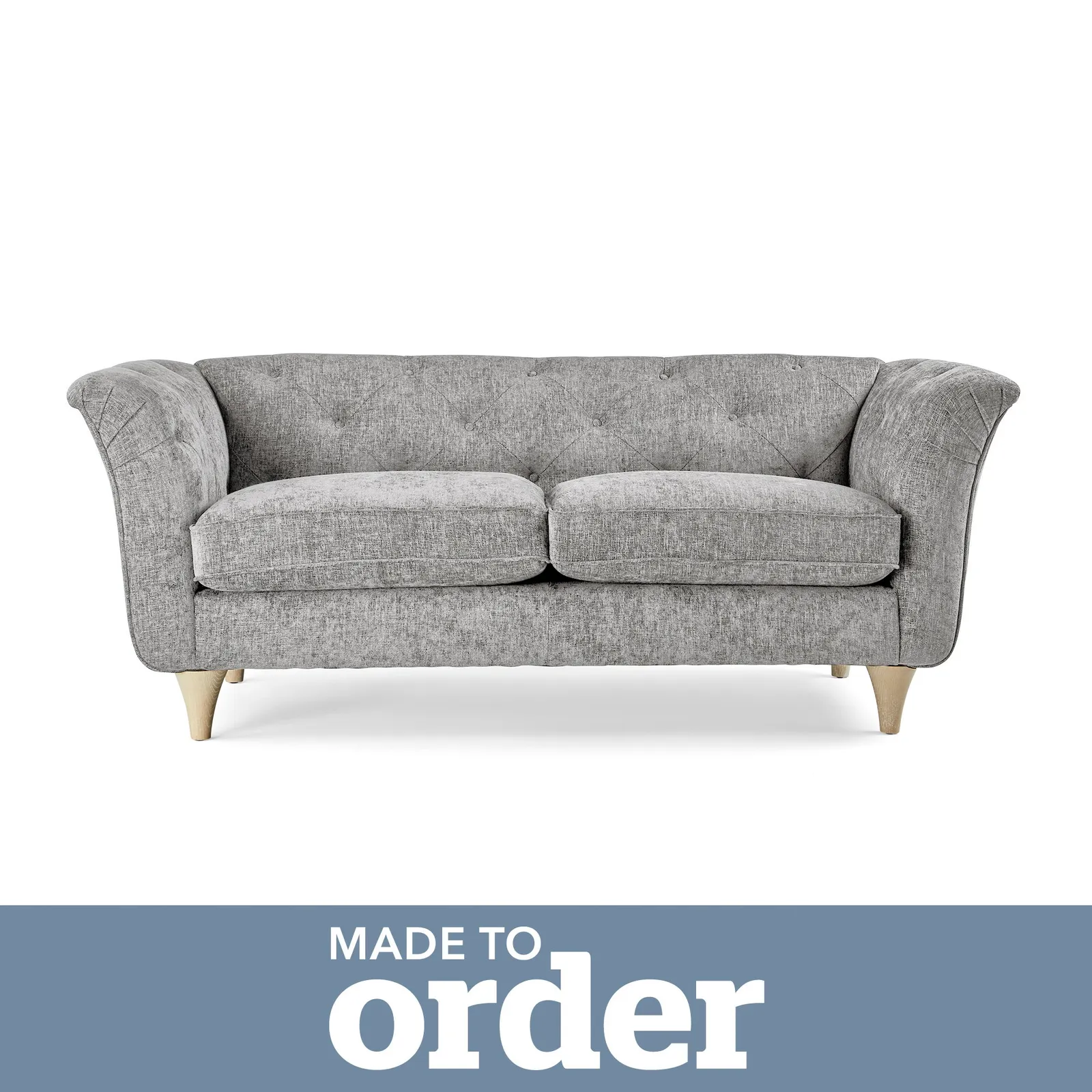 Jaipur 2 Seater Sofa Luxury Chenille Premium Chenille Grey