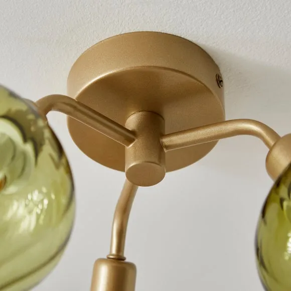 Peony 3 Light Semi Flush Ceiling Light 3