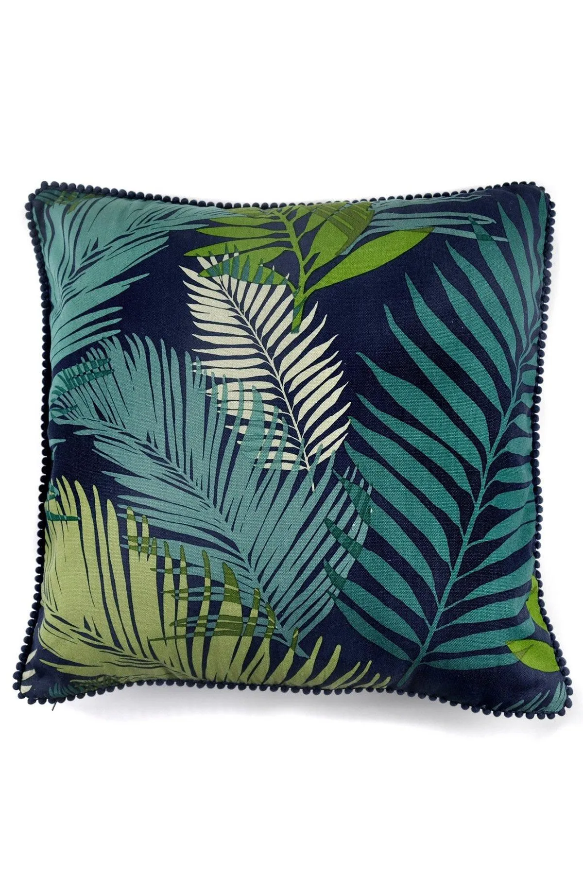 Fusion 'Tropical' Exotic Palm Leaf Print Filled Cushion 100% Cotton 1