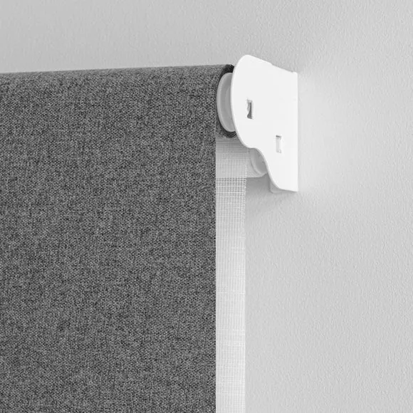 Luna Grey Blackout and Pollen Reducing Double Roller Blind 5