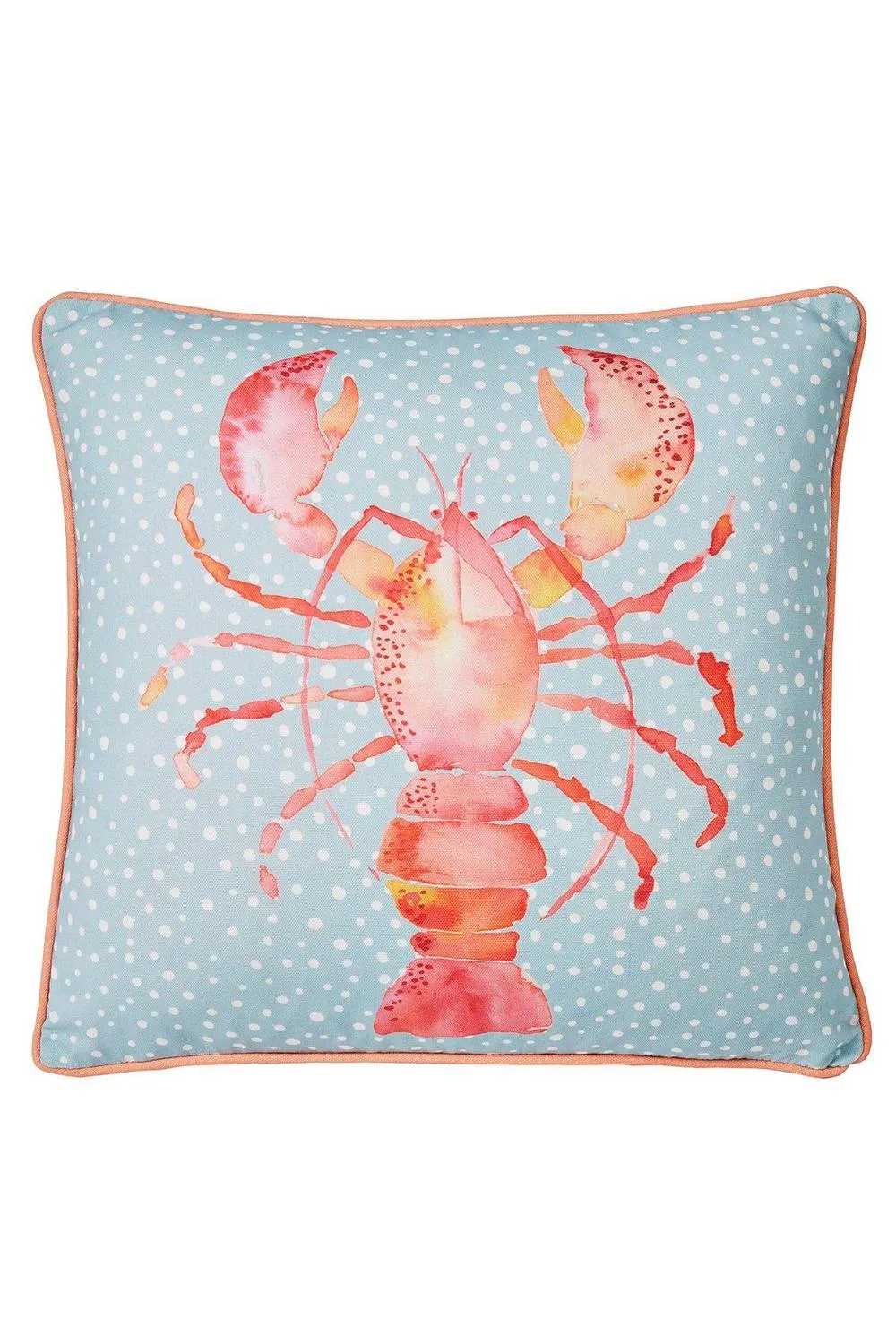 Fusion 'Lobster' Outdoor Water & UV Resistant Garden Filled Bench Cushion in Orange 2