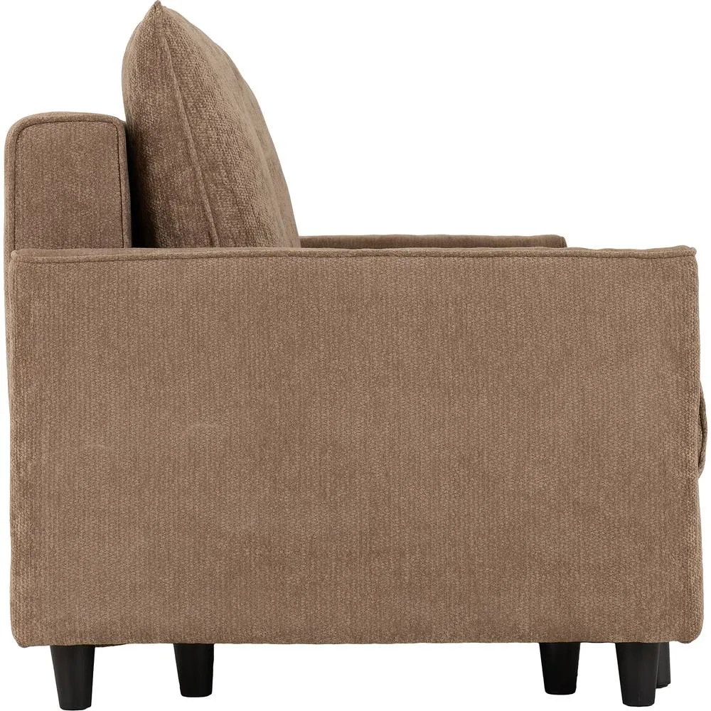 Seconique Hudson Sofa Bed - Brown Fabric 5