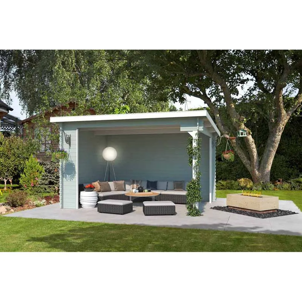 Lasita Maja Ltd Buffalo 380-Log Cabin, Garden Room, Home Office - L420xW324xH250.8 cm in Natural 5