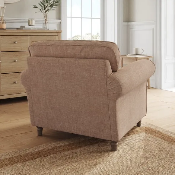 Flori Tonal Plush Chenille Armchair 3
