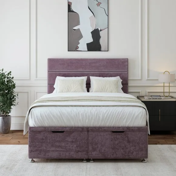 Plush Chenille End of Bed Ottoman Base 2