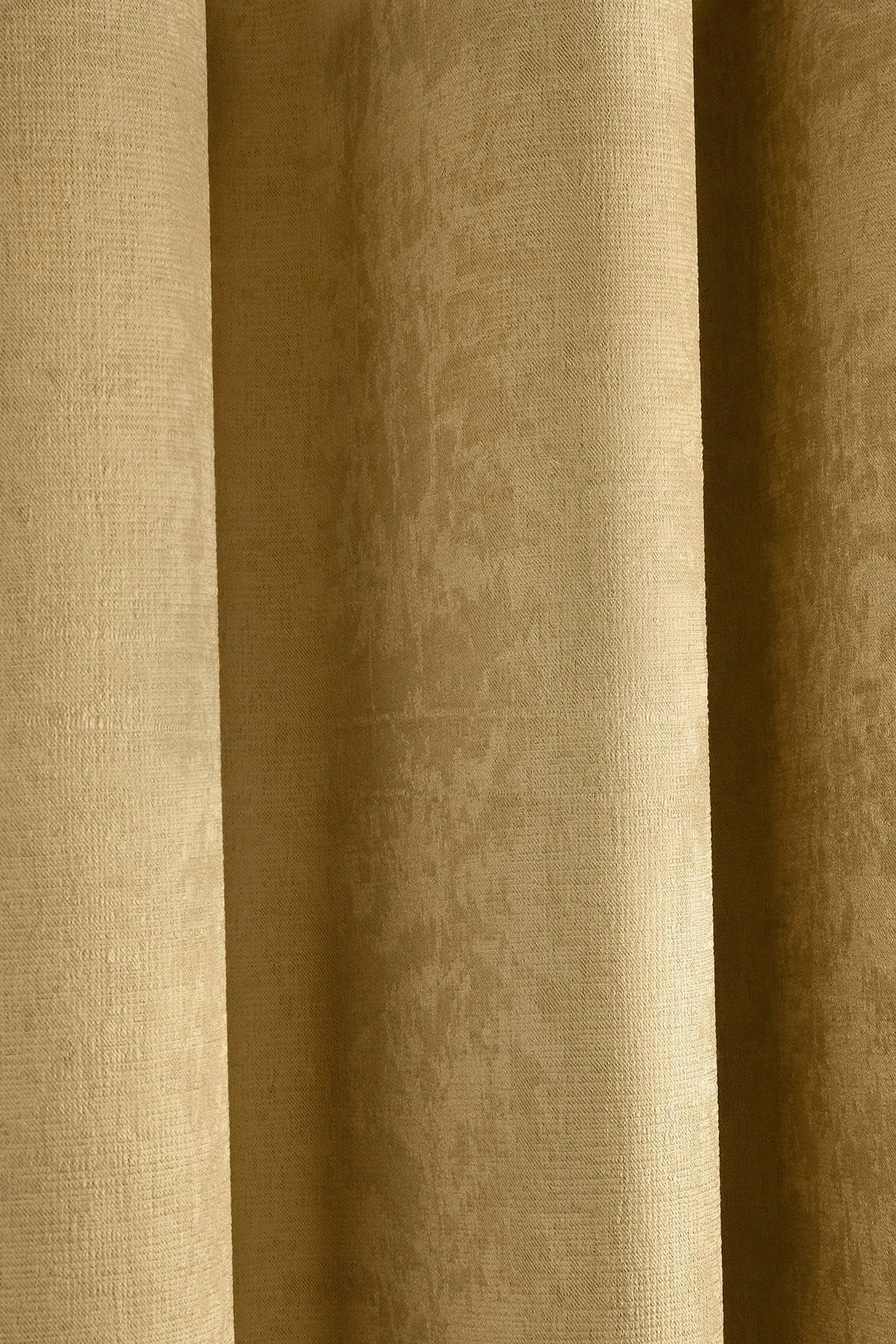 Fusion 'Strata' Triple-Woven Dimout Eyelet Curtains in Mustard 4