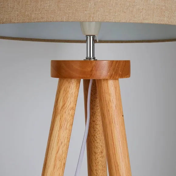 Jandia Wooden Tripod Floor Lamp 3